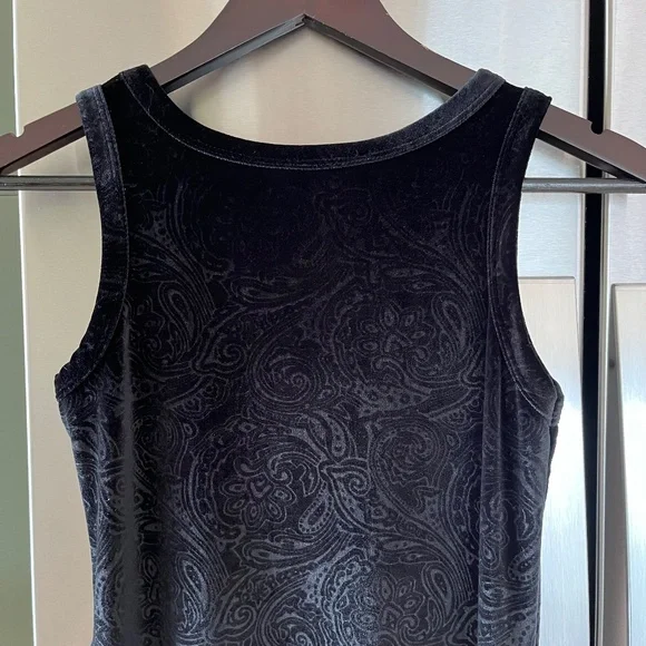 Vintage Y2K Black Velvet Le Chateau Jr. Dress - Picture 3 of 7